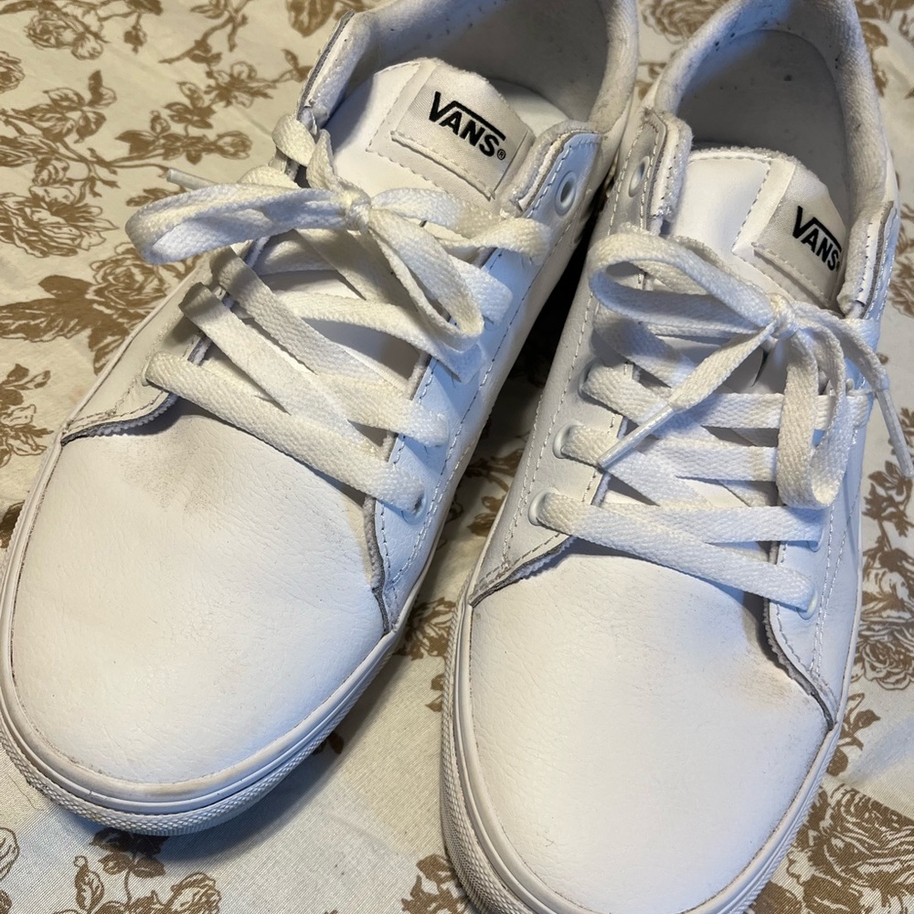 Vans Off The Wall White Slip-On Shoes